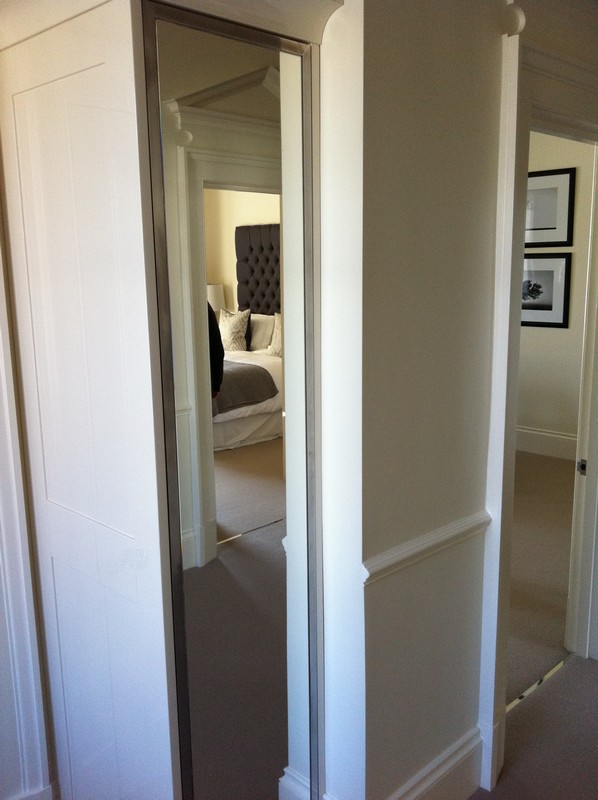 Full-length wardrobe mirror fitted in Rotherhithe home